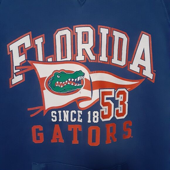 Florida Gators UF Champion Men's Pullover Hoodie Sweatshirt Blue Medium NCAA - Picture 2 of 11